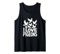 I Love Pigeons Urban Bird Lover Design Tank Top