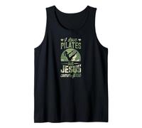 I Love Pilates But Jesus Comes First Funny Christian Tank Top