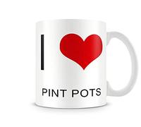 I Love Pint POTS Themed Funny 11 Oz Ceramic Mug Coffee Mug,Christmas,Friendship,Birthday Gift Idea