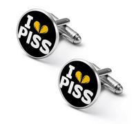 I Love Piss Men's Cufflinks Fasion Cuff Links Accessories for Business Weddings