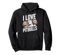 I Love Pitbulls Canine Companion Adoration Pullover Hoodie