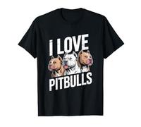 I Love Pitbulls Canine Companion Adoration Value Graphic T-Shirt