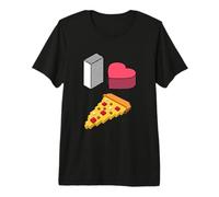 I Love Pizza 8bit Retro Pizza Maker Premium T-Shirt
