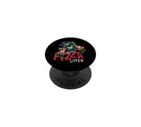 I Love Pizza, Enjoy Dinosaur Eats Pizza, Cool Pizza Lovers PopSockets Adhesive PopGrip