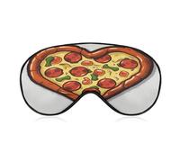 I Love Pizza Heart Sleep Mask Eye Mask Travel Eye Cover