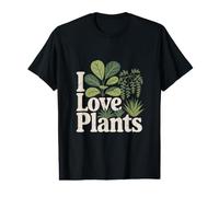 I Love Plants Botanical Nature Lovers Value Graphic T-Shirt