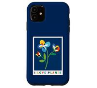 I Love Plants Colorful Flowers Gardener Minimalist Case for iPhone 11