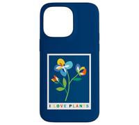 I Love Plants Colorful Flowers Gardener Minimalist Case for iPhone 14 Pro Max