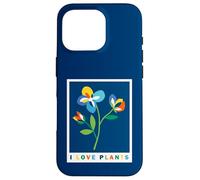 I Love Plants Colorful Flowers Gardener Minimalist Case for iPhone 16 Pro