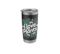 I Love Plants Tropical Leaf Orchid Stainless Steel Insulated Tumbler