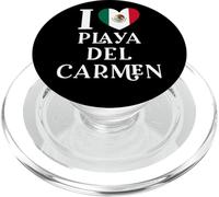 I Love Playa del Carmen Heart Mexico Flag PopSockets PopGrip for MagSafe