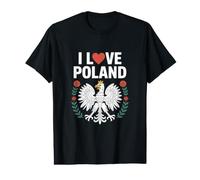 I Love Poland Eagle Heritage Pride Value Graphic T-Shirt