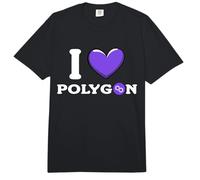 I Love Polygon Matic Crypto Comfort Colors Adult Heavyweight T-Shirt
