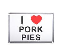 I Love Pork Pies - Medium Plastic Fridge Magnet
