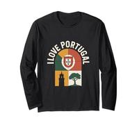 I Love Portugal Flag Culture Symbol Long Sleeve T-Shirt