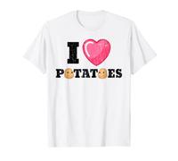I Love Potatoes Funny Potato Vegetables Chips Eater Graphic T-Shirt