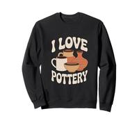 I Love Pottery Creative Clay Vessels Art Sweatshirt