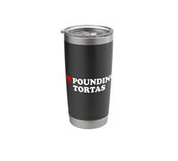 I Love Pounding Tortas Funny Taco Food Lover Statement Pun Stainless Steel Insulated Tumbler