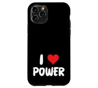 I Love Power Heart Politics Electricity Power Plant Solar Case for iPhone 11 Pro