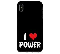 I Love Power Heart Politics Electricity Power Plant Solar Case for iPhone XS Max