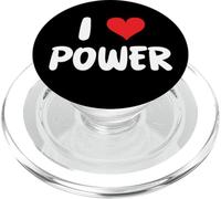 I Love Power Heart Politics Electricity Power Plant Solar PopSockets PopGrip for MagSafe