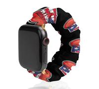 I Love PR U.S. State Fashion Scrunchie Watch Strap Compatible with IWatch Series 1 2 3 4 5 6 Elastic Replacement Band