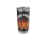I Love Prague Architectural Icons Stainless Steel Insulated Tumbler