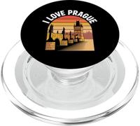 I Love Prague Retro Charles Bridge Travel PopSockets PopGrip for MagSafe