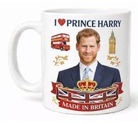 I Love Prince Harry Mug Made in Britain Royal Gift Mug