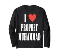 I Love Prophet Muhammad, Islamic Faith & Peace Design Long Sleeve T-Shirt