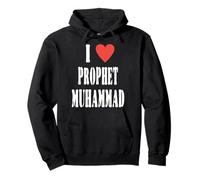 I Love Prophet Muhammad, Islamic Faith & Peace Design Pullover Hoodie