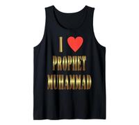 I Love Prophet Muhammad, Islamic Faith & Peace Design Tank Top
