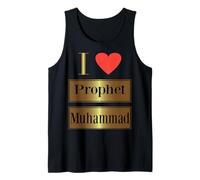 I Love Prophet Muhammad, Islamic Faith & Peace Design Tank Top