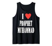 I Love Prophet Muhammad, Islamic Faith & Peace Design Tank Top
