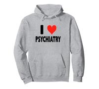 I Love Psychiatry - Heart Funny Psychiatric Doctor Therapy Pullover Hoodie