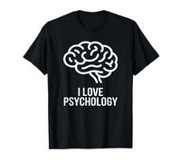 I Love Psychology Minimalist Brain Human Behavior T-Shirt