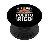 I Love Puerto Rico Sunset Design PopSockets Adhesive PopGrip