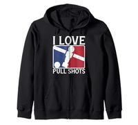 I Love Pull Shots Funny Foosball Zip Hoodie