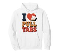 I Love Pull Tab Midwest Gambling Ticket Bingo Gamblers Pullover Hoodie