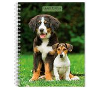 I Love Puppies 2027 6 X 7.75 Inch Spiral-Bound Wire-O Weekly Engagement Planner Calendar New Full-Color Image Every Week