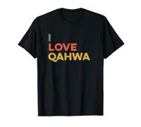 I Love Qahwa Cup Middle Eastern Arabic Coffee Beans Cardamom T-Shirt