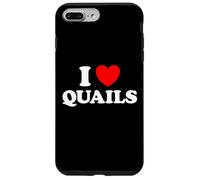I Love Quails Funny Cute Bird Game Feast Hen Pheasant Chirp Case for iPhone 7 Plus/8 Plus