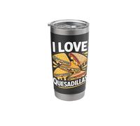 I Love Quesadillas Cheesy Snack Fun Stainless Steel Insulated Tumbler