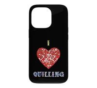 I Love Quilling Heart Paper Filigree Crafter Case for iPhone 13 Pro