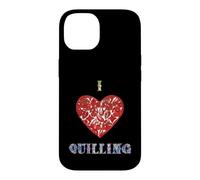 I Love Quilling Heart Paper Filigree Crafter Case for iPhone 14