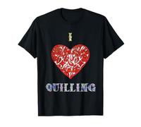 I Love Quilling Heart Paper Filigree Crafter T-Shirt