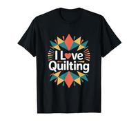 I Love Quilting Enthusiasts Passionate Art Value Graphic T-Shirt