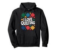 I Love Quilting Patchwork Quilt Lover Pullover Hoodie