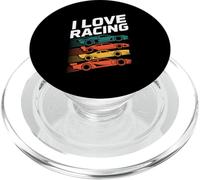 I Love Racing Speed Enthusiast Design PopSockets PopGrip for MagSafe