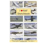 I LOVE RAF SKETCHBOOK For Sketching, Drawing, Journaling, Notetaking, School Activity, Writing & Doodling. Great Gift For Adults, Kids, Girls & Boys ... PLAYERS COLLECTORS CARDS COVER (RAF AIRCRAFT)